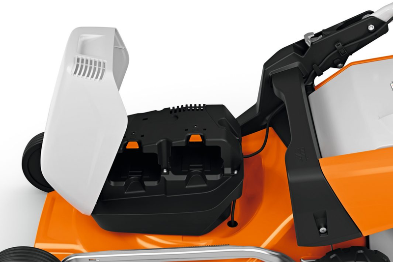 Masina de tuns gazonul pe acumulator STIHL RMA 253.3 T autopropulsata latime taiere 51 cm cos colector 55 L fara acumulator si incarcator sistem AK
