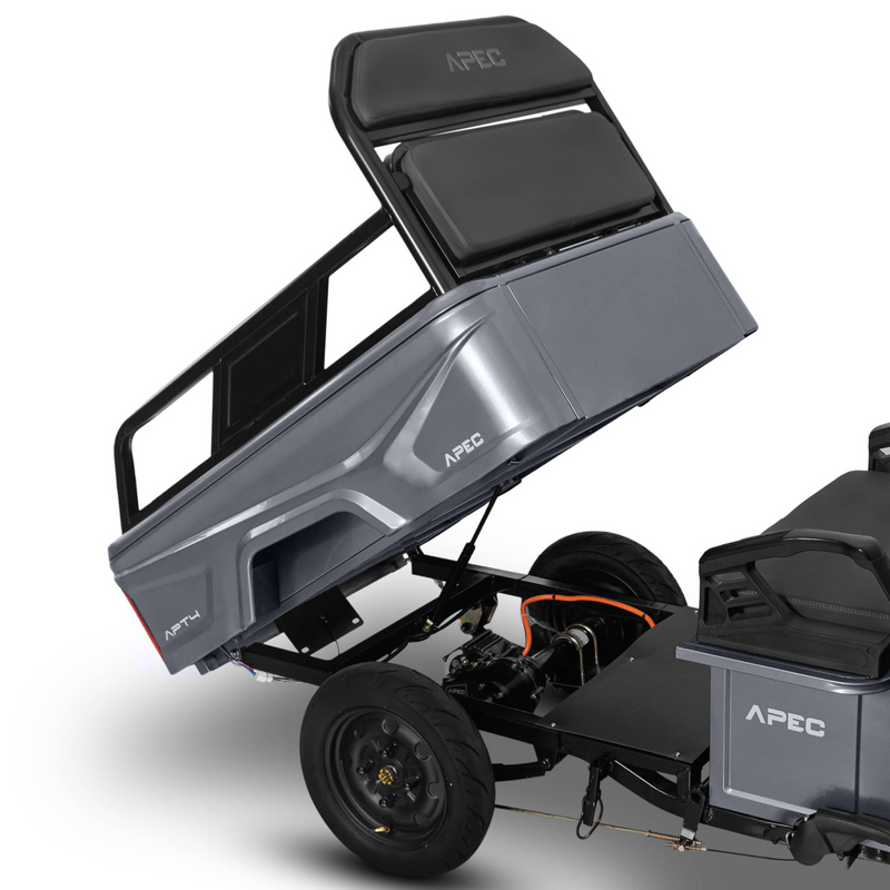 Tricicleta electrica Voltarom APT4 putere 1000 W viteza 25 km/h autonomie 41 km fara permis culoare alb