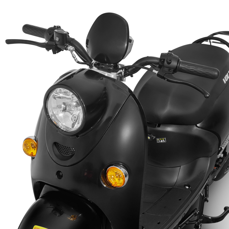 Scuter electric Voltarom VS2 putere 2000 W 20 AH 72V viteza 25 km/h autonomie 60 km fara permis culoare negru