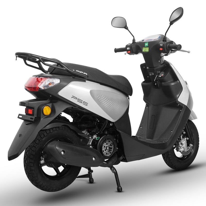 Scuter pe benzina Voltarom PS5 motor 7.2 CP 125 cmc viteza 80 km/h necesita permis culoare rosu
