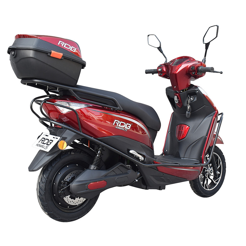 Scuter electric RDB HOINARUL V 2000W fara permis 25 km/h autonomie 120 km culoare rosu