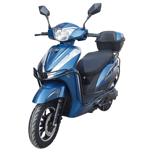 Scuter electric RDB HOINARUL V 2000W fara permis 25 km/h autonomie 120 km culoare albastru