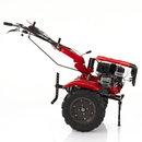 Motocultor 4x4 Rotakt Goliath RO17RE-2P motor 17CP benzina 2+1 viteze latime lucru 56-135 cm freze roti cauciuc 5.00-12" pornire electrica 2 prize de putere + Remorca Rotakt Transporter REM600 4x4 capacitate incarcare 600 kg