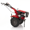 Motocultor Rotakt Goliath RO17RE-2P motor 17CP benzina 2+1 viteze latime lucru 56-135 cm freze roti cauciuc 5.00-12" pornire electrica 2 prize de putere roti metal plug arat rarita reglabila plug cartofi cultivator 5l ulei