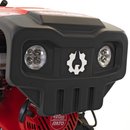 Motocultor 4x4 Rotakt Goliath RO17RE-2P motor 17CP benzina 2+1 viteze latime lucru 56-135 cm freze roti cauciuc 5.00-12" pornire electrica 2 prize de putere + Remorca Rotakt Transporter REM600 4x4 capacitate incarcare 600 kg