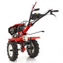 Motocultor Rotakt Godzilla RO135C 2-PTO motor 9CP diesel 2+1 viteze latime lucru 56-135 cm freze roti cauciuc 5.00-12" pornire electrica 2 prize de putere roti metal plug arat rarita reglabila plug cartofi 5l ulei