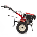Motocultor Rotakt Godzilla RO135C 2-PTO motor 9CP diesel 2+1 viteze latime lucru 56-135 cm freze roti cauciuc 5.00-12" pornire electrica 2 prize de putere + Remorca Rotakt Transporter REM600 4x4 capacitate incarcare 600 kg