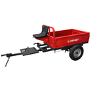Remorca motocultor Rotakt Maximo REM500 basculabila capacitate incarcare 500 kg roti 5.00-12 cuva 137x92x31 cm cutie scule sistem dublu de franare