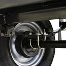 Remorca motocultor Rotakt Maximo REM500 basculabila capacitate incarcare 500 kg roti 5.00-12 cuva 137x92x31 cm cutie scule sistem dublu de franare