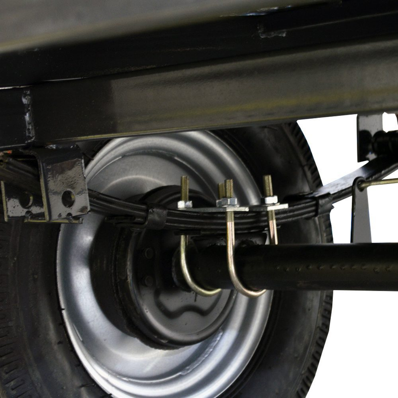 Remorca motocultor Rotakt Maximo REM500 basculabila capacitate incarcare 500 kg roti 5.00-12 cuva 137x92x31 cm cutie scule sistem dublu de franare