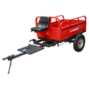 Remorca motocultor Rotakt Maximo Duty REM600 basculabila capacitate incarcare 600 kg roti 5.00-12 cuva 137x92x31 cm cutie scule sistem dublu de franare