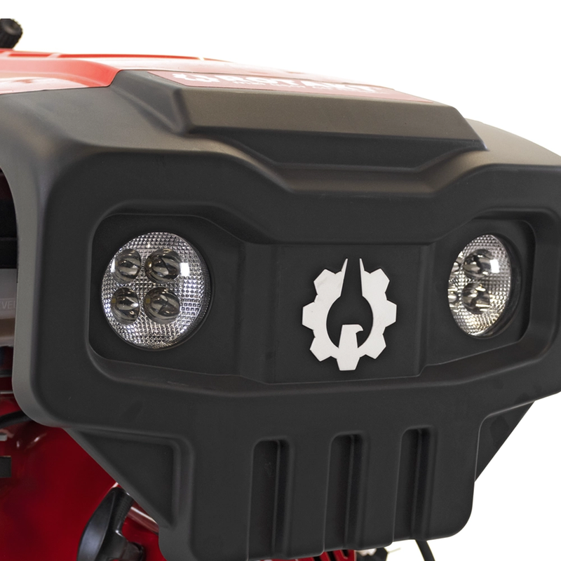 Motocultor Rotakt Partizan RO15R 2-PTO motor 15CP benzina 2+1 viteze latime lucru 56-135 cm freze roti cauciuc 5.00-12&quot; capota far led roti metal cultivator plug reversibil 5l ulei
