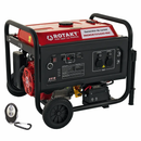 Generator curent Rotakt ROGE 5500RC cu telecomanda putere 13CP benzina AVR voltmetru roti transport rezervor 25 L consum 3,57L/ora