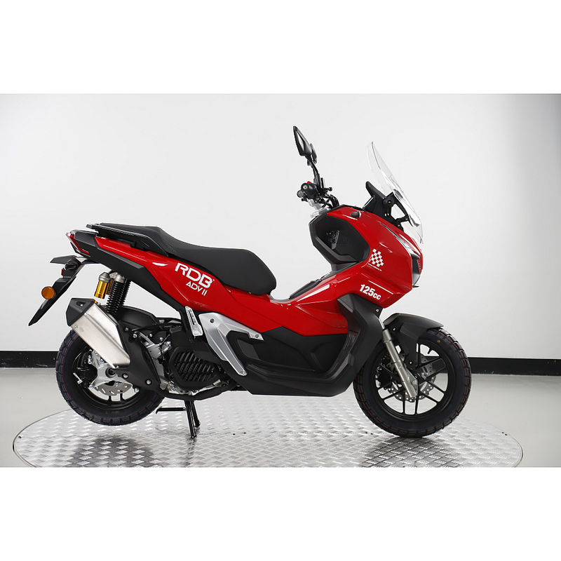 Scuter RDB ADV II motor benzina 4T 125 cmc viteza 95 km/h necesita permis culoare albastru