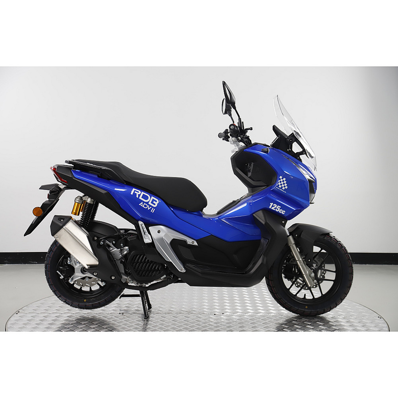 Scuter RDB ADV II motor benzina 4T 125 cmc viteza 95 km/h necesita permis culoare negru