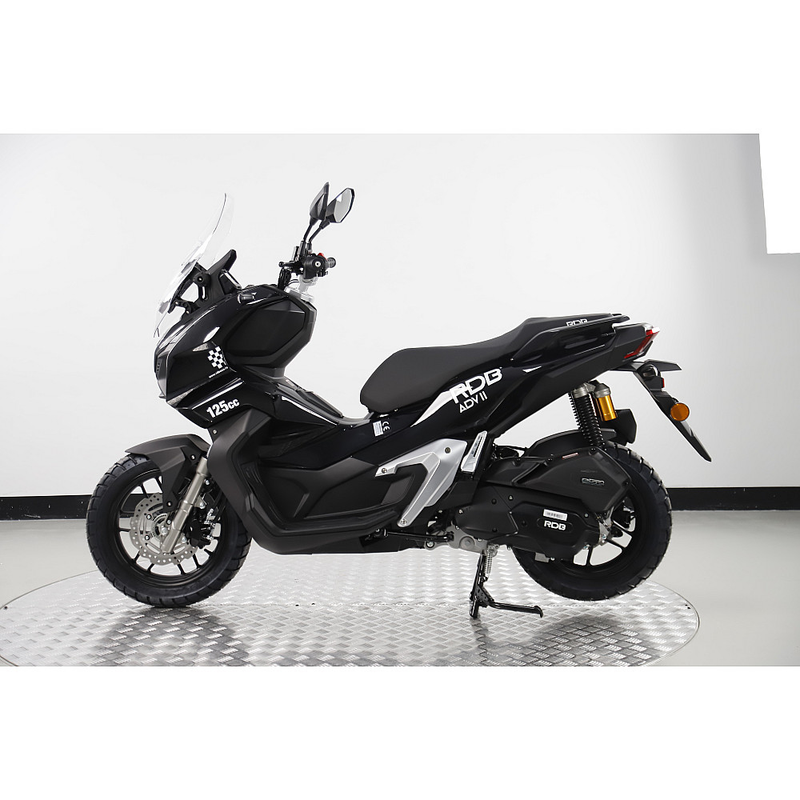 Scuter RDB ADV II motor benzina 4T 125 cmc viteza 95 km/h necesita permis culoare albastru