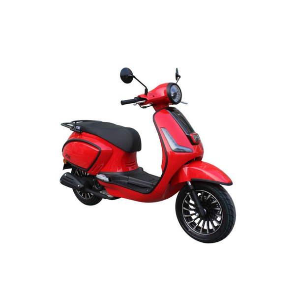 Scuter RDB Achilles motor 3.21 CP benzina 50cmc viteza 45 km/h necesita permis-Rosu