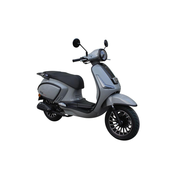 Scuter RDB Achilles motor 3.21 CP benzina 50cmc viteza 45 km/h necesita permis-Gri