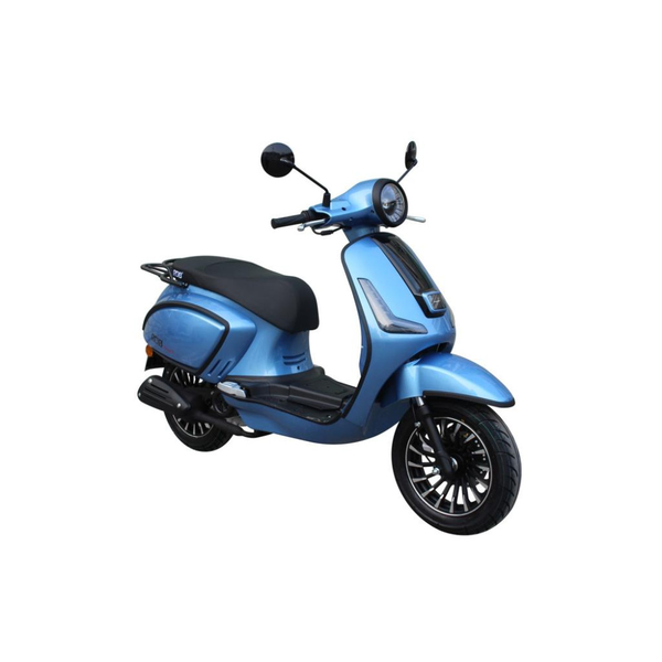 Scuter RDB Achilles motor 3.21 CP benzina 50cmc viteza 45 km/h necesita permis-Albastru