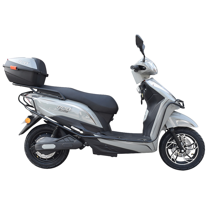 Scuter electric RDB HOINARUL V 2000W fara permis 25 km/h autonomie 120 km culoare gri