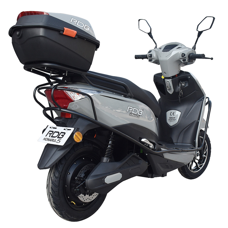 Scuter electric RDB HOINARUL V 2000W fara permis 25 km/h autonomie 120 km culoare gri