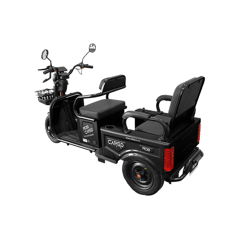 Tricicleta electrica RDB CARGO fara permis 2000W 25km/h negru