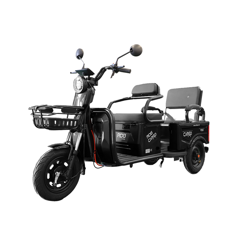 Tricicleta electrica RDB CARGO fara permis 2000W 25km/h negru
