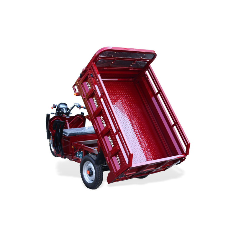 Tricicleta electrica RDB GL18000 motor 1500W viteza 25km/h autonomie 45km basculabila fara permis-Rosu