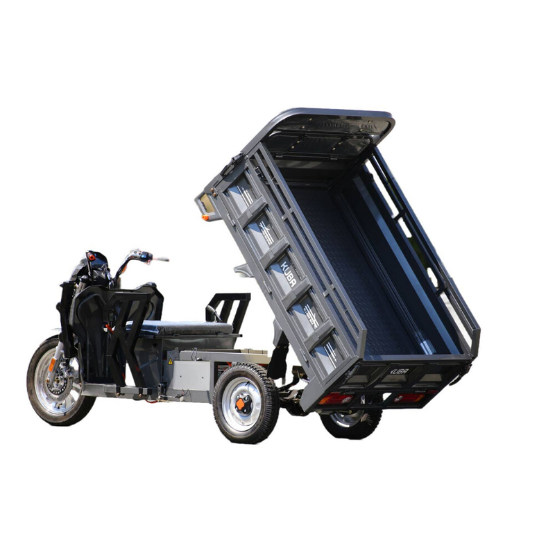 Tricicleta electrica RDB GL18000 motor 1500W viteza 25km/h autonomie 45km basculabila fara permis-Rosu