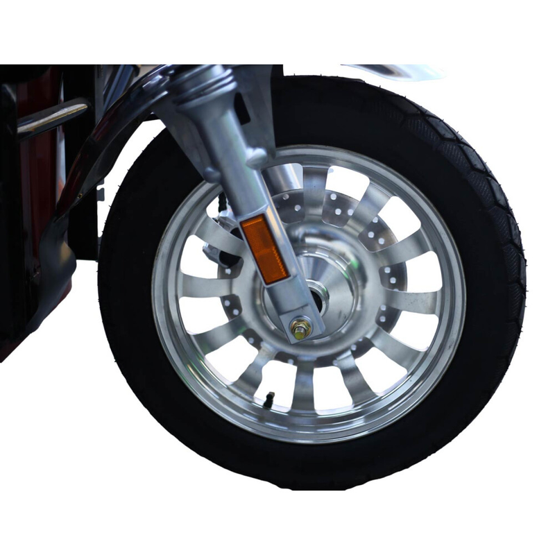 Tricicleta electrica RDB GL18000 motor 1500W viteza 25km/h autonomie 45km basculabila fara permis-Rosu