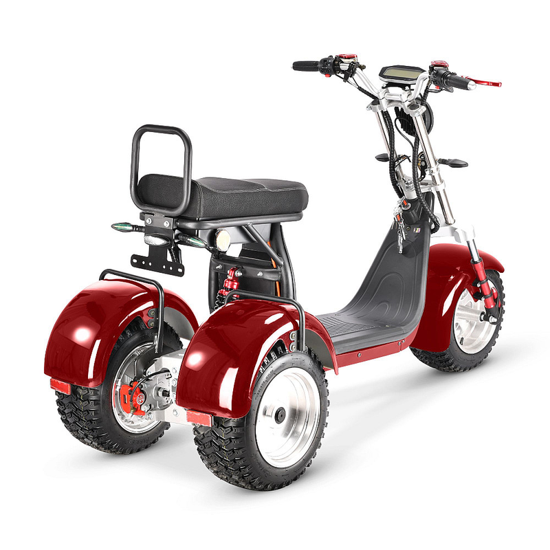 Tricicleta electrica CityCoco Harley RDB TX-08-4 E1 motor 4000W viteza 25km/h autonomie 45km fara permis-Negru