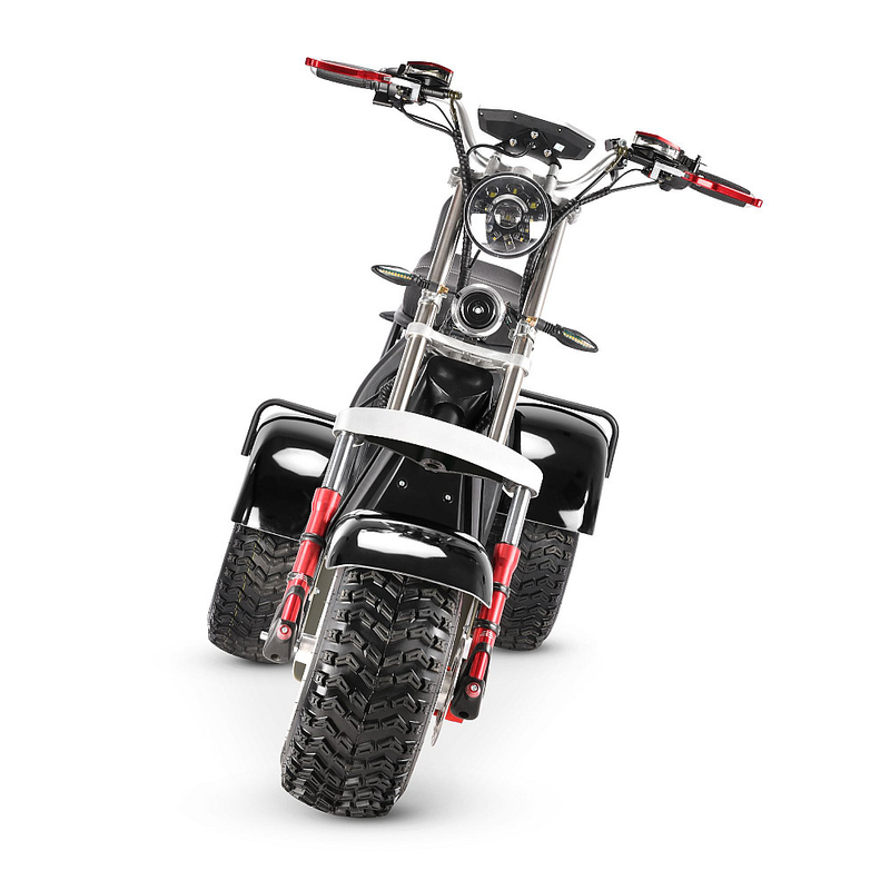 Tricicleta electrica CityCoco Harley RDB TX-08-4 E1 motor 4000W viteza 25km/h autonomie 45km fara permis-Negru