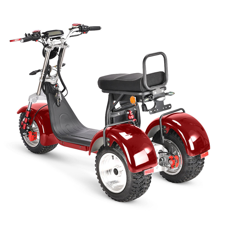 Tricicleta electrica CityCoco Harley RDB TX-08-4 E1 motor 4000W viteza 25km/h autonomie 45km fara permis-Negru