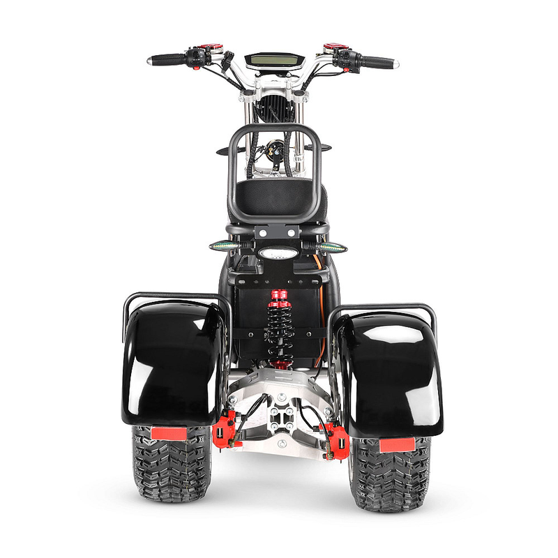 Tricicleta electrica CityCoco Harley RDB TX-08-4 E1 motor 4000W viteza 25km/h autonomie 45km fara permis-Negru