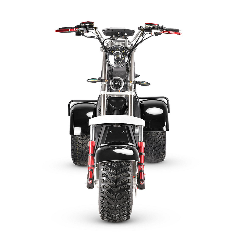 Tricicleta electrica CityCoco Harley RDB TX-08-4 E1 motor 4000W viteza 25km/h autonomie 45km fara permis-Negru
