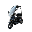 Tricicleta electrica RDB A-klass cu cabina motor 1200W viteza 25km/h autonomie 60km fara permis-Albastru