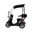 Tricicleta electrica RDB A-klass cu cabina motor 1200W viteza 25km/h autonomie 60km fara permis-Gri