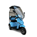 Tricicleta electrica RDB A-klass cu cabina motor 1200W viteza 25km/h autonomie 60km fara permis-Albastru inchis