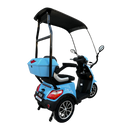 Tricicleta electrica RDB A-klass cu cabina motor 1200W viteza 25km/h autonomie 60km fara permis-Gri