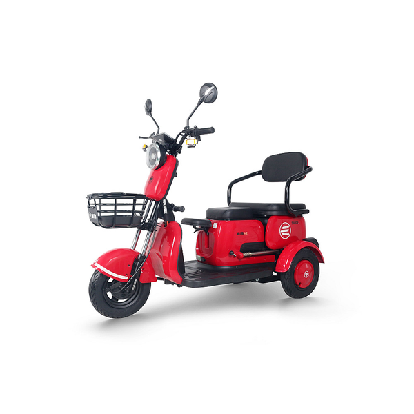 Tricicleta Electrica RDB RABBIT25 putere 1000W viteza 25km/h autonomie 50km fara permis-Rosu