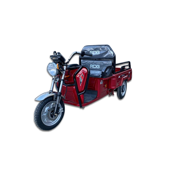 Tricicleta electrica RDB L-Klass 2 motor 1600W viteza 25km/h autonomie 45km fara permis-Rosu
