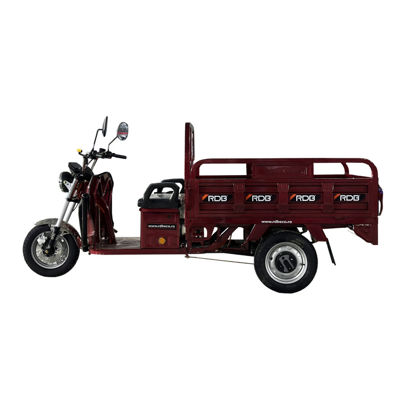 Tricicleta electrica RDB X-Klass 2 motor 2000W viteza 25km/h autonomie 60km fara permis-Rosu