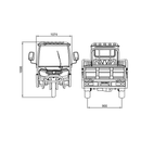 Tricicleta electrica RDB MAX-Klass cu cabina motor 2000W viteza 25km/h autonomie 45km fara permis-Rosu