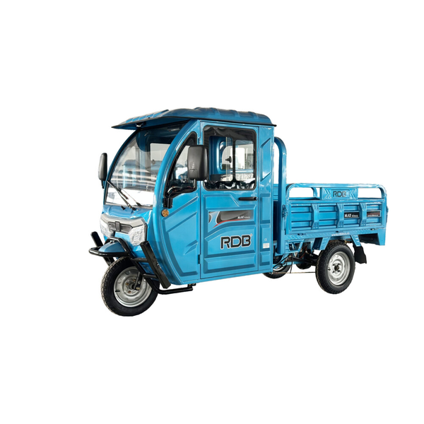 Tricicleta electrica RDB MAX-Klass cu cabina motor 2000W viteza 25km/h autonomie 45km fara permis-Albastru