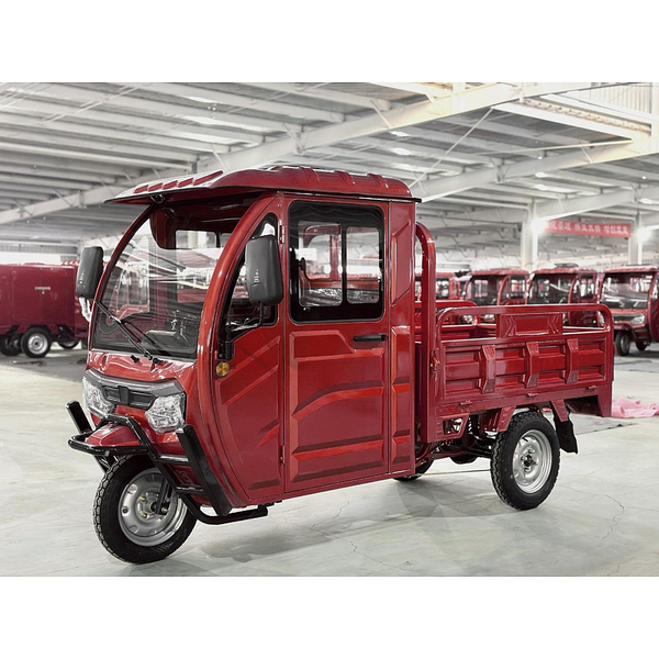 Tricicleta electrica RDB MAX-Klass cu cabina motor 2000W viteza 25km/h autonomie 45km fara permis-Rosu