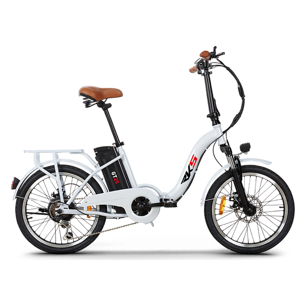 Bicicleta electrica RDB GT-25 putere 250W viteza 25km/h autonomie 35km fara permis-Alb