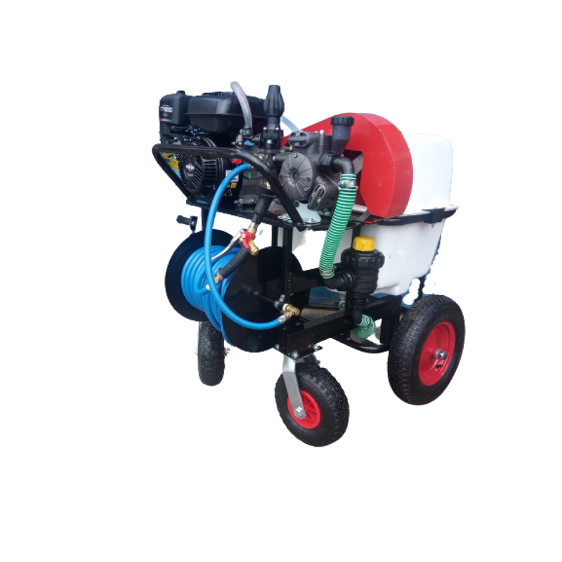 Pulverizator mobil Gardelina DVS BE100 motor 7 CP Briggs & Stratton Electric Start benzina rezervor 100 L presiune 40 bar