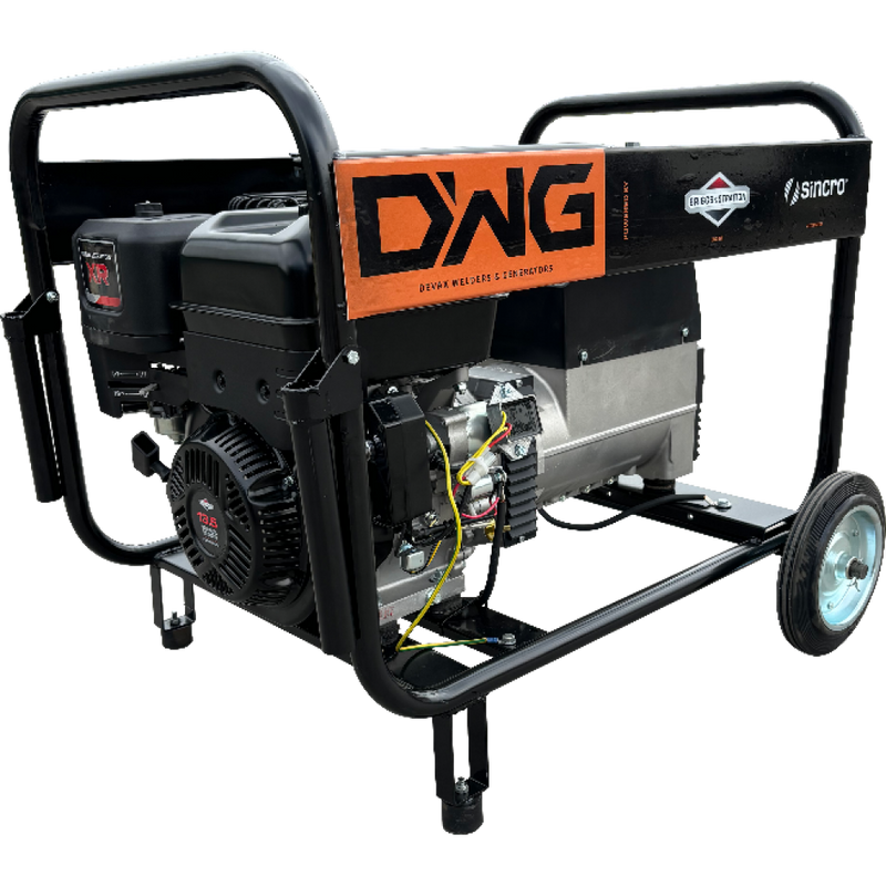 Generator de curent Devax Motors DWG M7000 BS motor 13.5 CP benzina Briggs & Stratton 420 cmc rezervor 6.6L pornire electrica roti manere transport monofazat