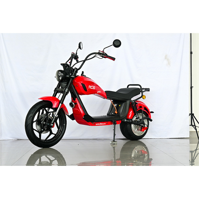 Scuter electric RDB CityCoco Harley CP-6 2000W viteza 45 km/h 60V20Ah autonomie 60 km culoare rosu