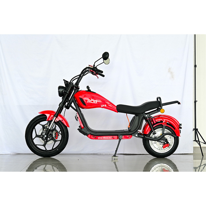 Scuter electric RDB CityCoco Harley CP-6 2000W viteza 45 km/h 60V20Ah autonomie 60 km culoare rosu